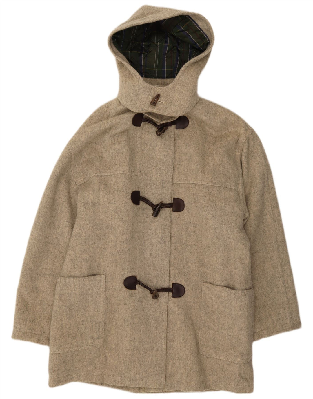Montgomery con cappuccio da donna Reine Wolle IT 56 3XL Lana grigia