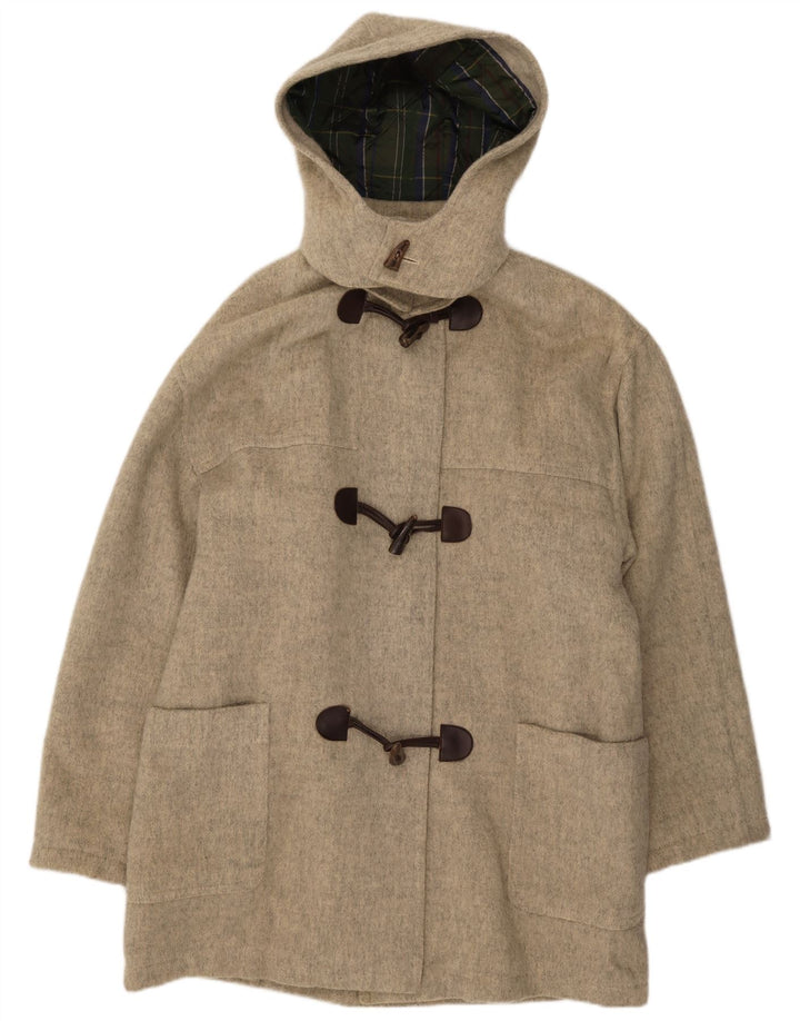 Montgomery con cappuccio da donna Reine Wolle IT 56 3XL Lana grigia