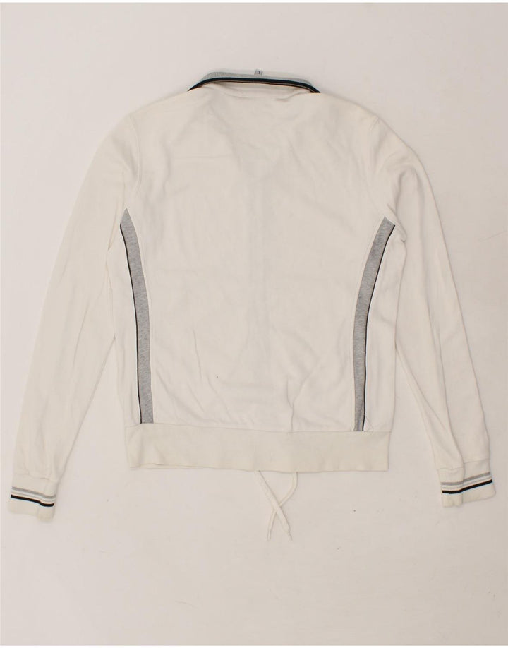 CHAMPION Womens Tracksuit Top Jacket UK 16 Large White Colourblock Cotton Vintage Champion and Second-Hand Champion from Messina Hembry 