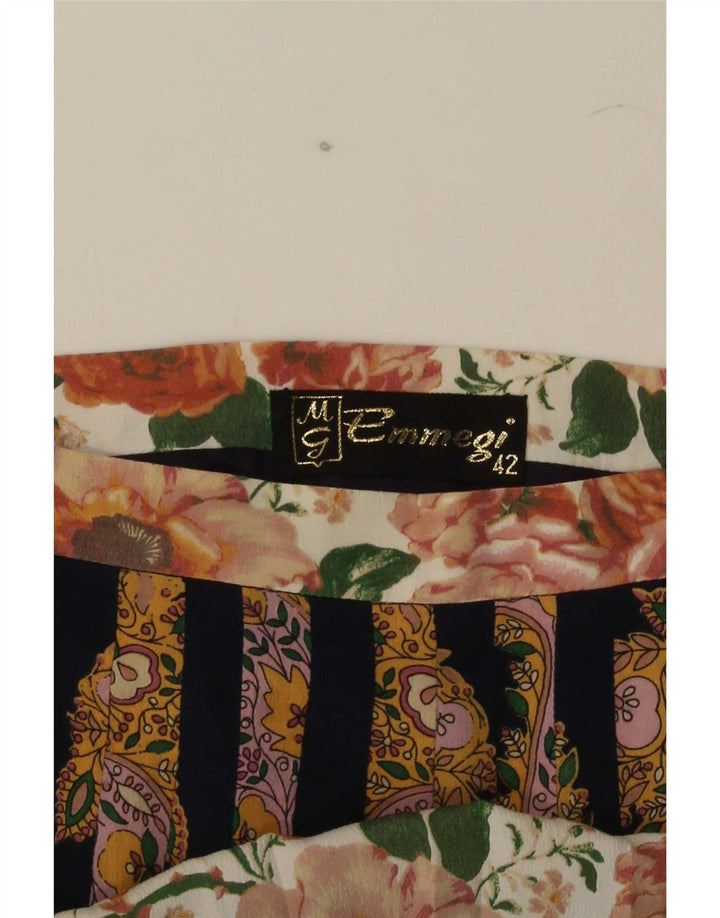 Gonna a trapezio da donna Emmegi IT 42 media W26 Paisley multicolore