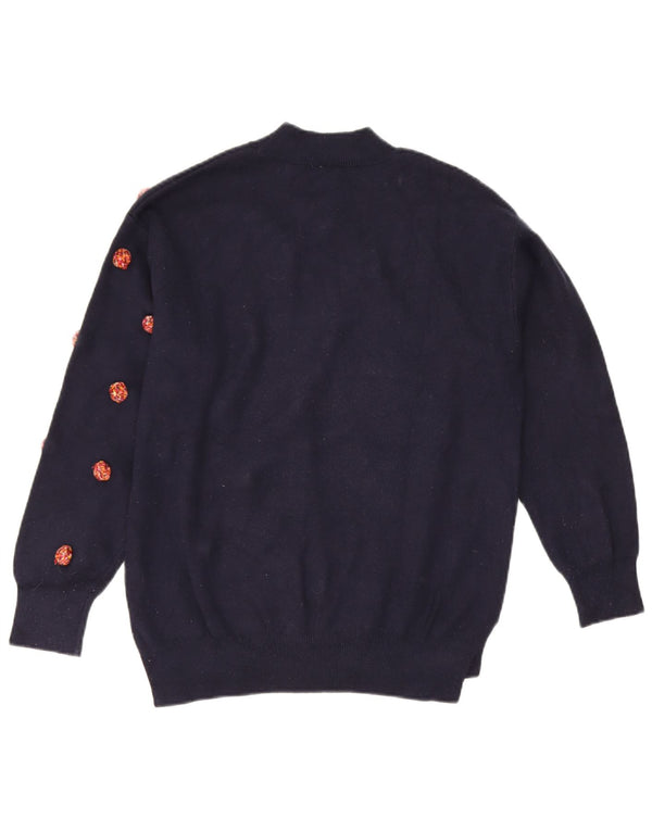 Maglione Zara per ragazze con collo dolcevita 13-14 anni blu navy