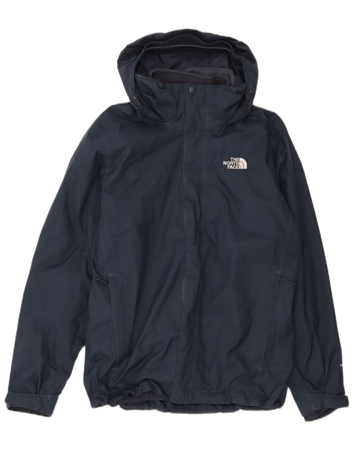 Giacca a vento con cappuccio da uomo The North Face UK 38 medio blu navy