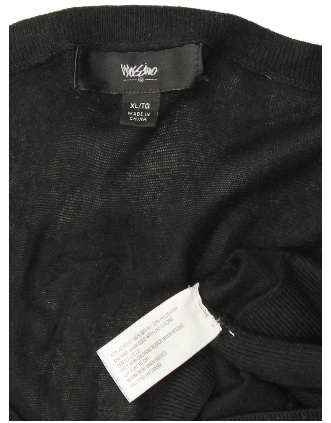 MOSSIMO Abito maglione a pipistrello da donna a maniche lunghe UK 18 XL Acrilico nero