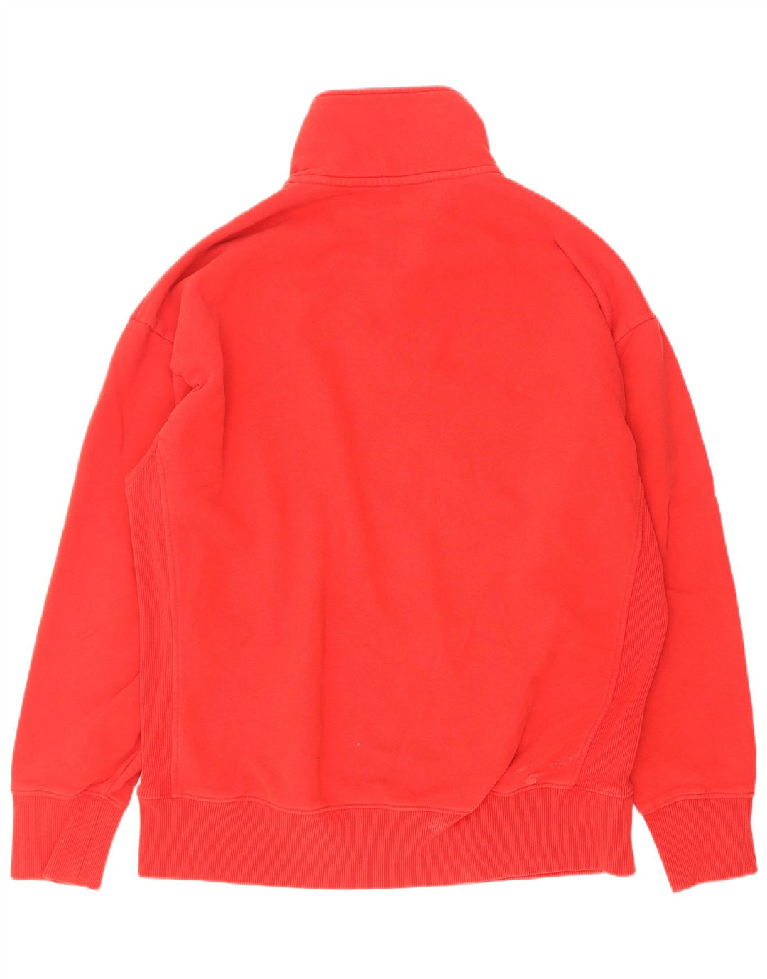 Felpa da uomo con collo con zip Superdry, maglione grande, cotone rosso