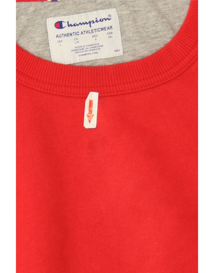 Felpa da uomo Champion Maglione grande rosso