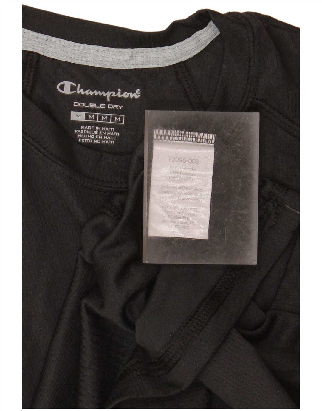 Canotta doppia da uomo Champion Dry, poliestere medio nero