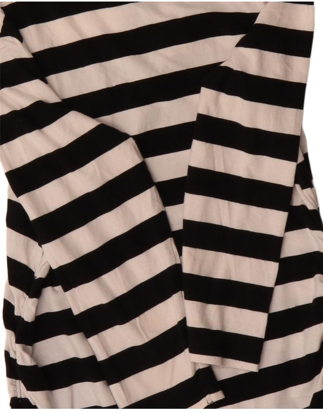 Top da donna Michael Kors manica 3/4 UK 12 cotone a righe nere medie