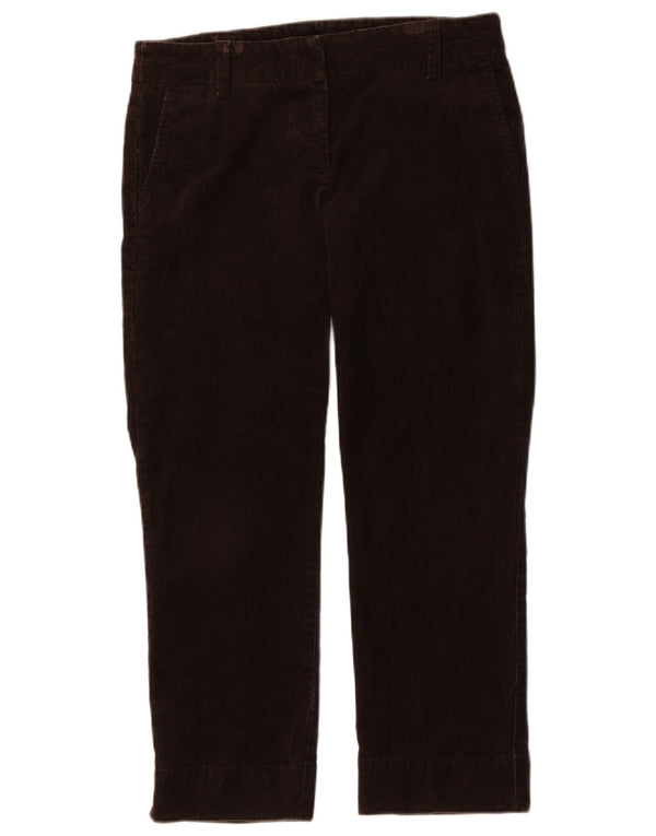 Pantaloni da donna J. Crew City Fit Crop in velluto a coste US 6 Medium W32 L26 Marrone