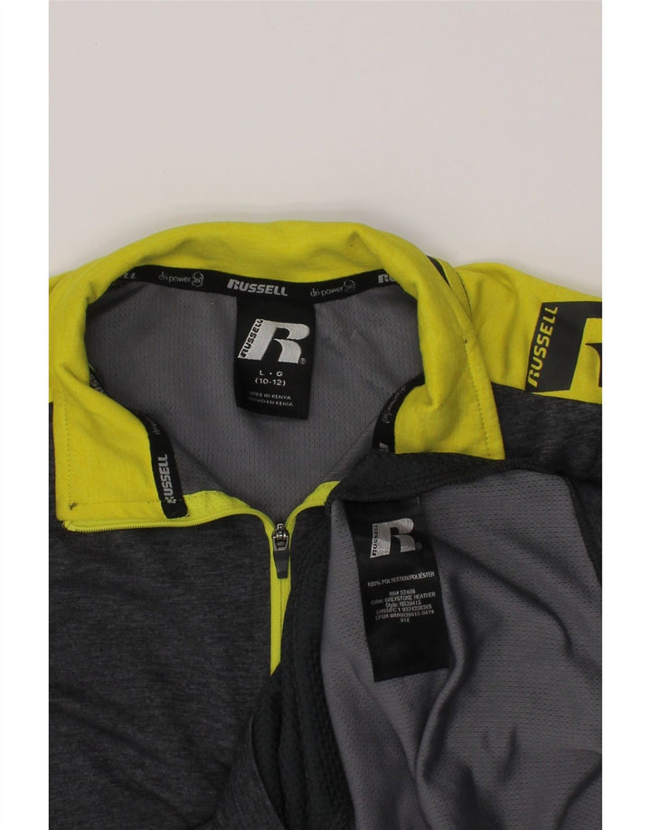 Top della tuta pullover da bambino RUSSELL ATHLETIC 10-11 anni grande grigio