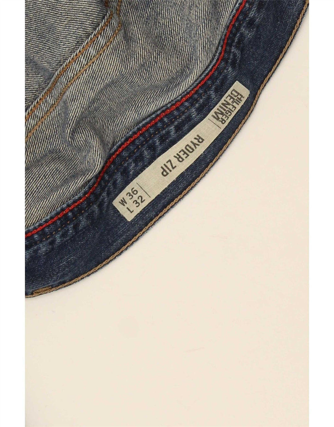 Tommy Hilfiger Uomo Ryder Zip Regular Jeans dritti W36 L32 Blu
