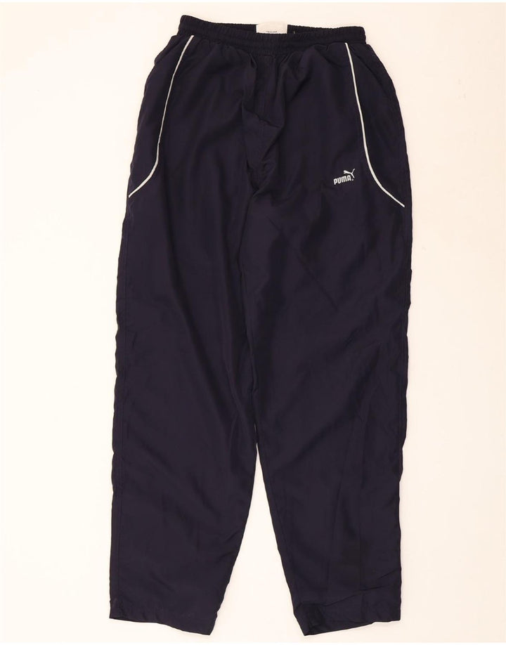 Pantaloni da tuta da uomo PUMA medio poliestere blu navy
