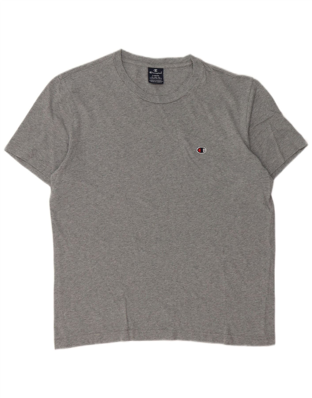 T-shirt da uomo Champion Top grande grigia chiazzata