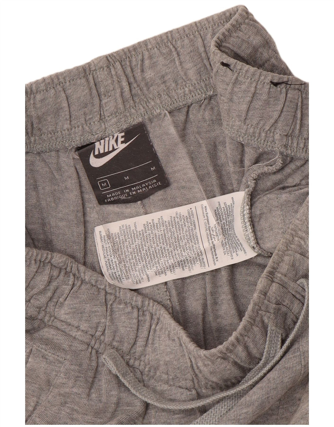 Pantaloncini sportivi Nike da uomo in cotone grigio medio