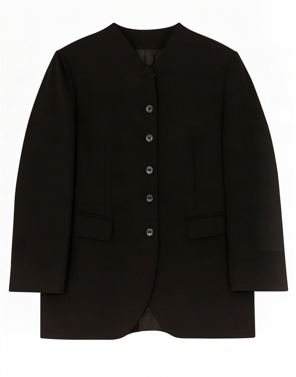 Giacca blazer a 5 bottoni Marks & Spencer da donna St. Michael UK 14 grande nera
