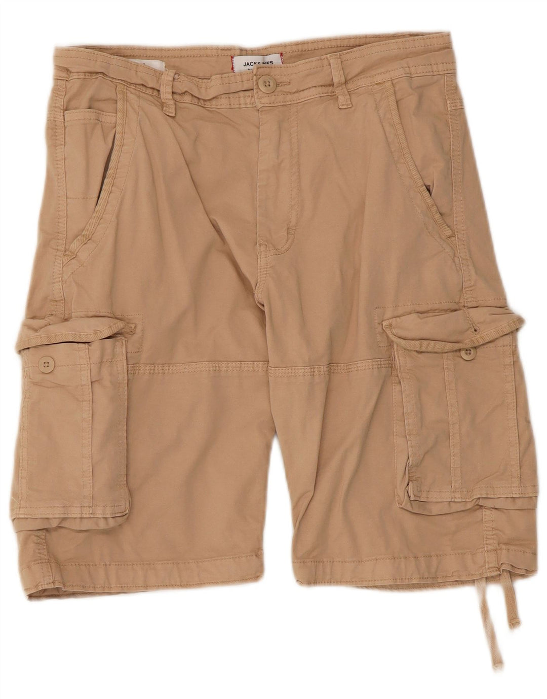 Pantaloncini cargo da uomo Jack & Jones piccoli W30 in cotone beige