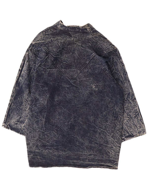 CHRISTIE OF CALIFORNIA Cappotto in denim oversize da donna US 14 XL Blu navy