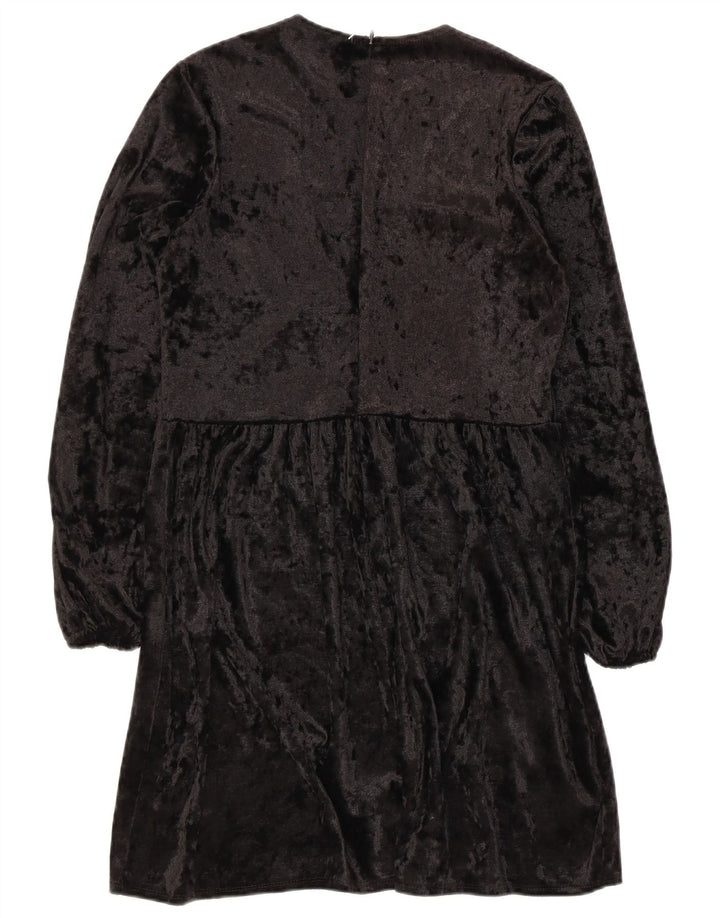 Abito a trapezio da donna a maniche lunghe Asos UK 8 piccolo poliestere nero