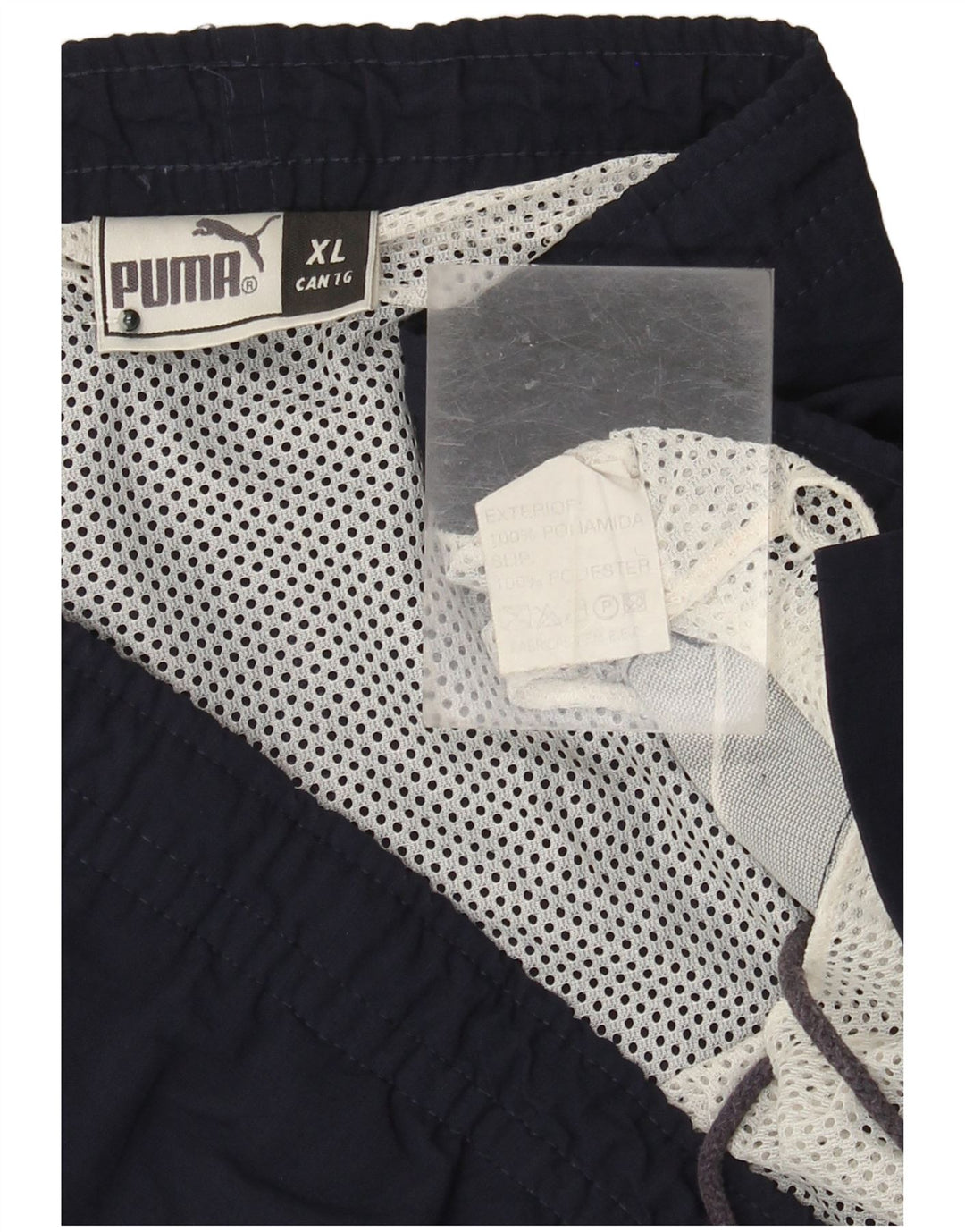 Pantaloncini sportivi da uomo Puma XL blu navy in poliammide