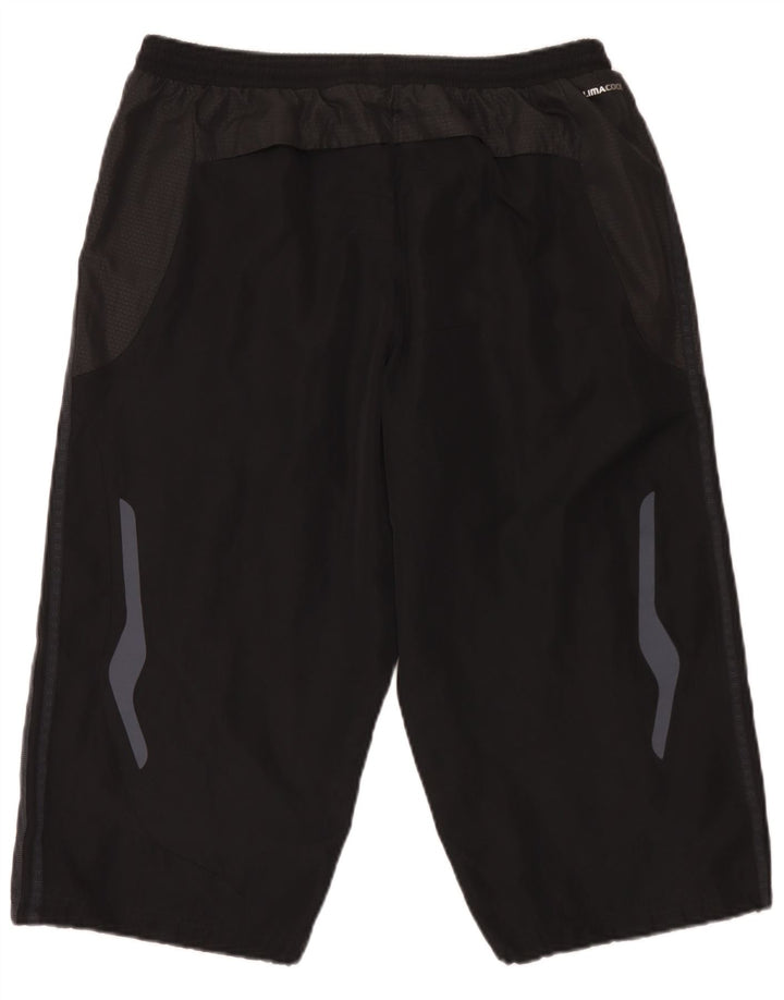 Pantaloncini sportivi Adidas Climacool Bermuda da uomo grandi color block nero