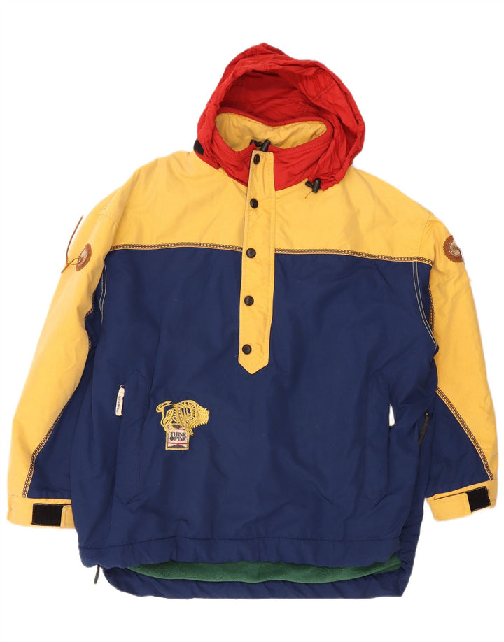 Giacca anorak grafica da uomo vestibilità ampia Think Pink UK 40 grande blu navy