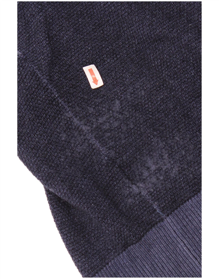 Maglione cardigan da donna Sun68 UK 20 2XL Lana blu navy