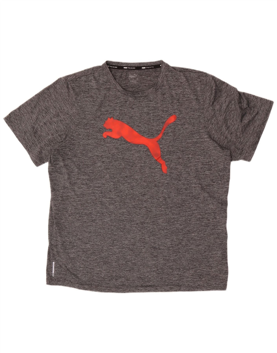 T-shirt grafica da allenamento Puma da uomo XL poliestere chiazzato grigio