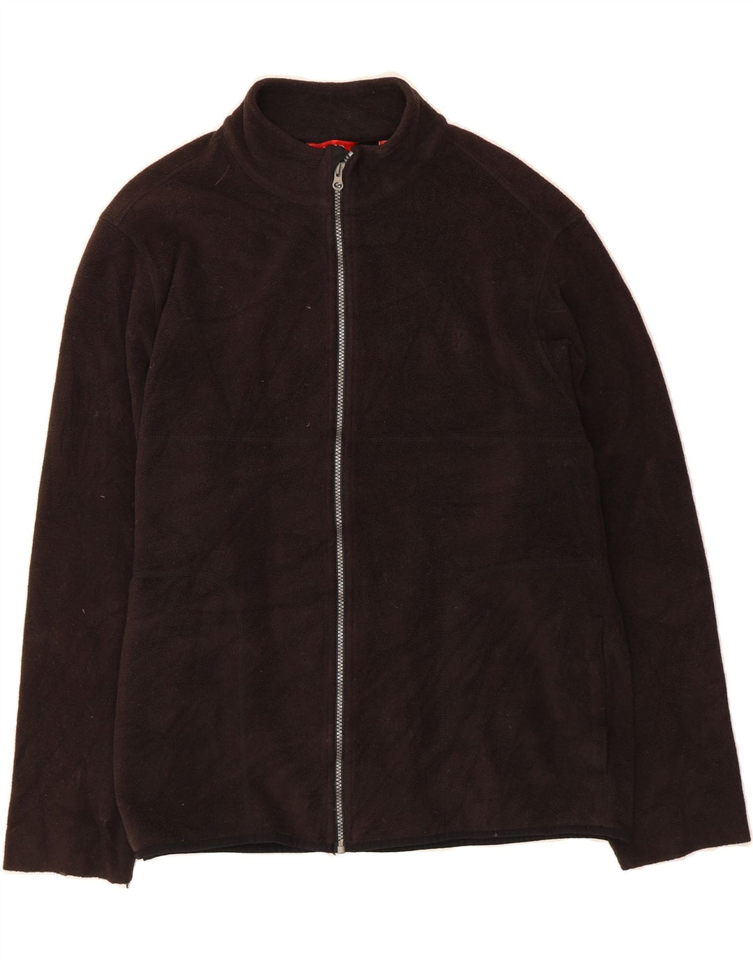IZOD Mens Grant Fit Fleece Jacket UK 40 Large Brown Vintage Izod and Second-Hand Izod from Messina Hembry 