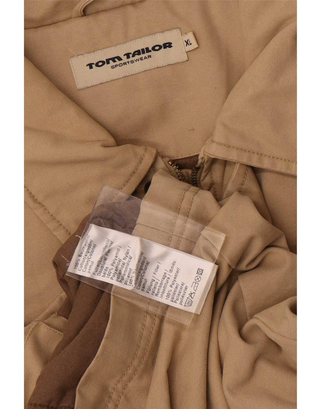 Giacca utility da uomo Tom Tailor UK 42 XL Cotone beige
