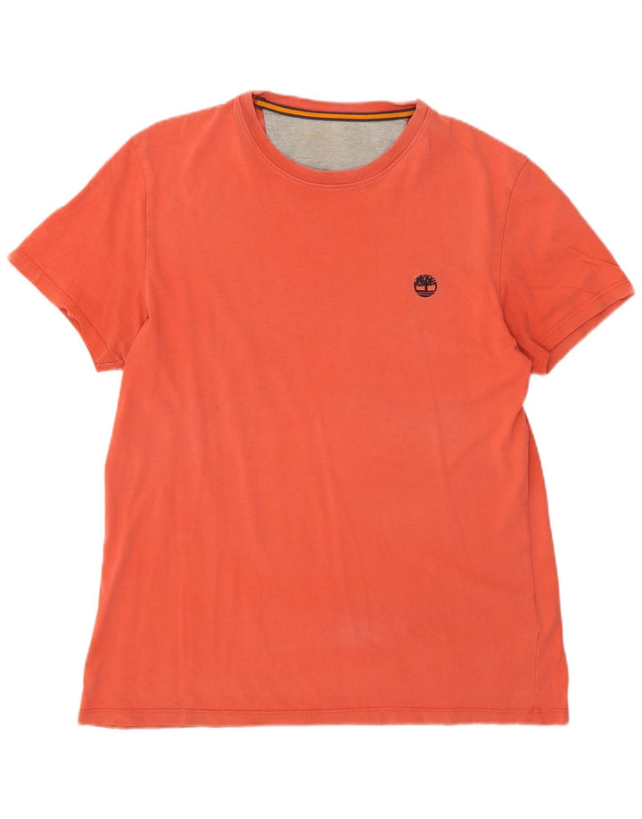 T-shirt slim fit da uomo Timberland arancione medio