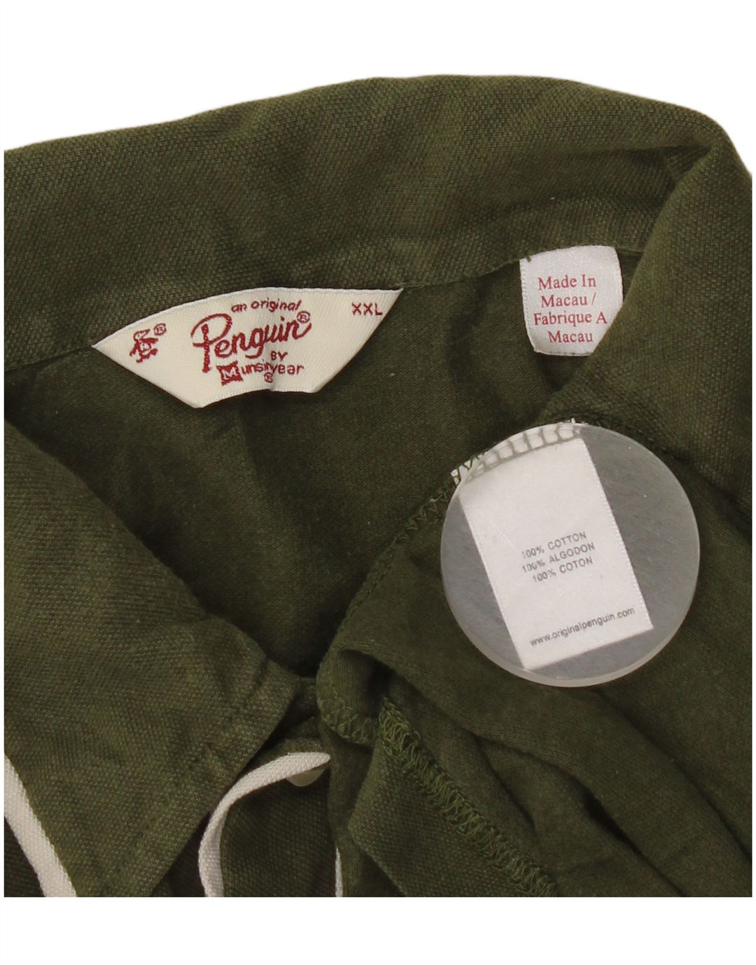 Polo da uomo Penguin 2XL in cotone verde
