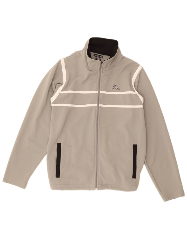 KAPPA Mens Tracksuit Top Jacket XL Grey Polyester