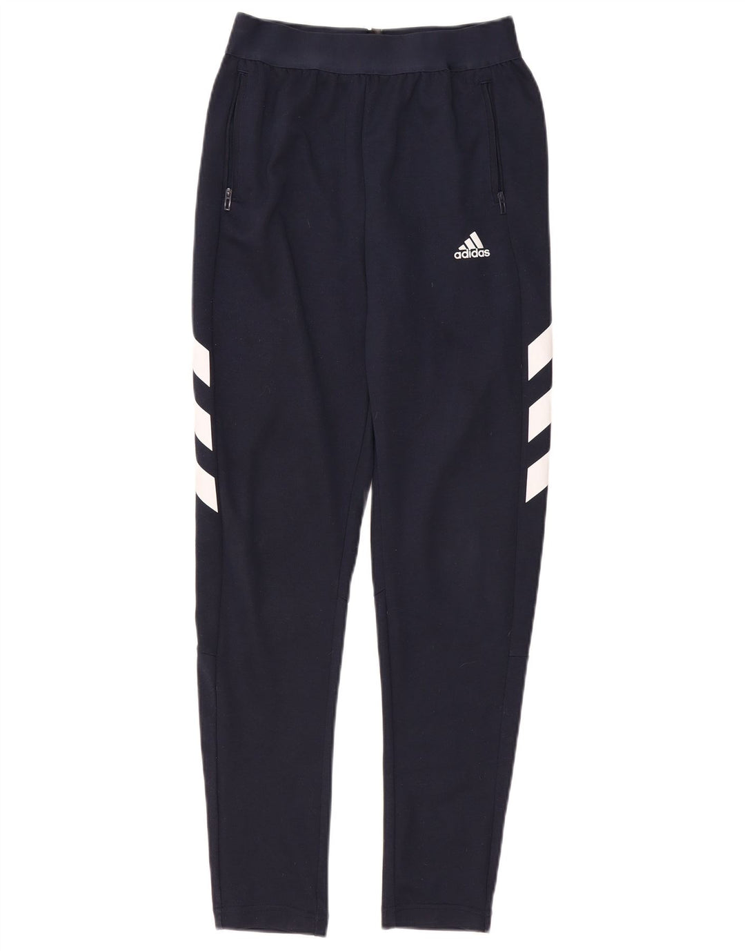 Leggings grafici Adidas da ragazzo 13-14 anni in poliestere blu navy