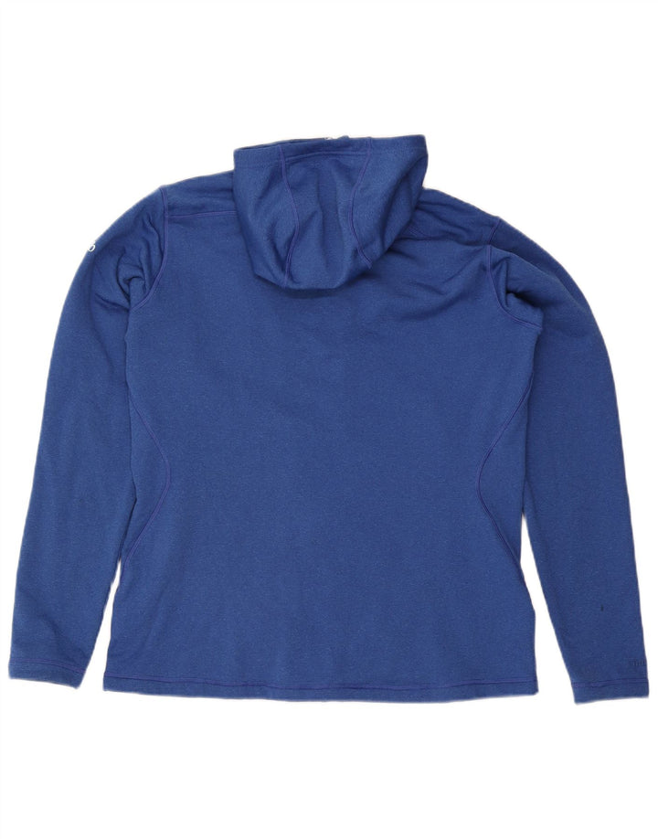 Maglione con cappuccio e zip da donna Rab UK 16 grande poliestere blu