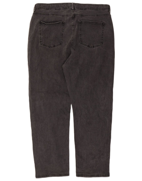 Jeans dritti Marks & Spencer da donna Per Una UK 20 2XL W40 L28 Nero