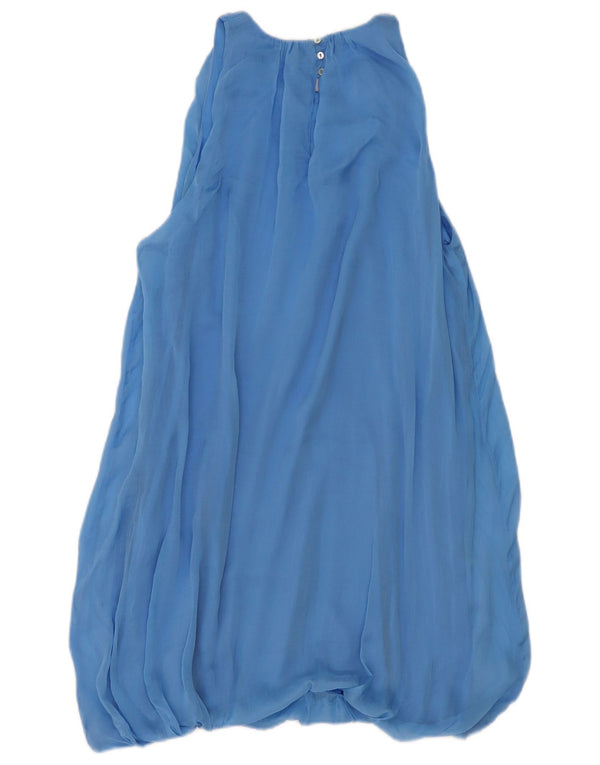 Abito a palloncino senza maniche da donna Zara UK 16 Grande floreale blu
