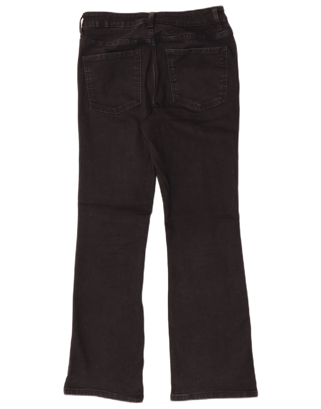 Marks & Spencer Donna The Eva Bootcut Jeans UK 10 Small W26 L28 Nero