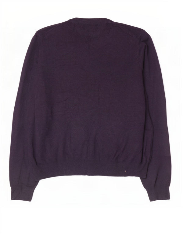 Maglione cardigan da donna Marks & Spencer UK 18 XL Blu navy