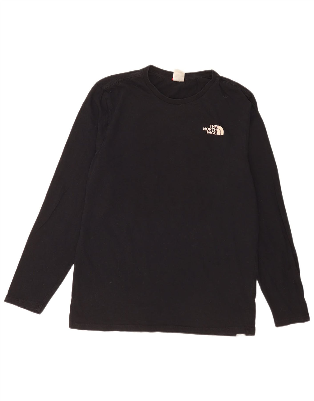 The North Face Maglietta grafica da uomo a maniche lunghe in cotone nero medio