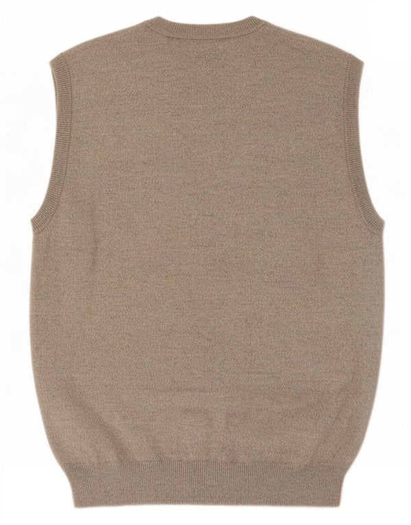 Canotta da uomo Marks & Spencer Canotta in cotone chiazzato beige medio