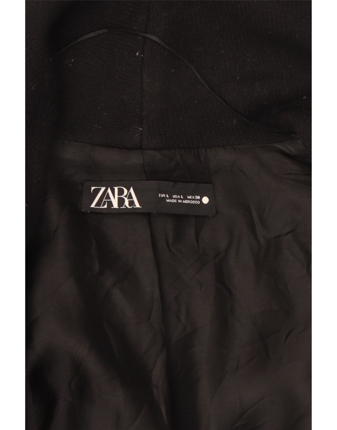 Cappotto Zara da donna UK 14 medio nero
