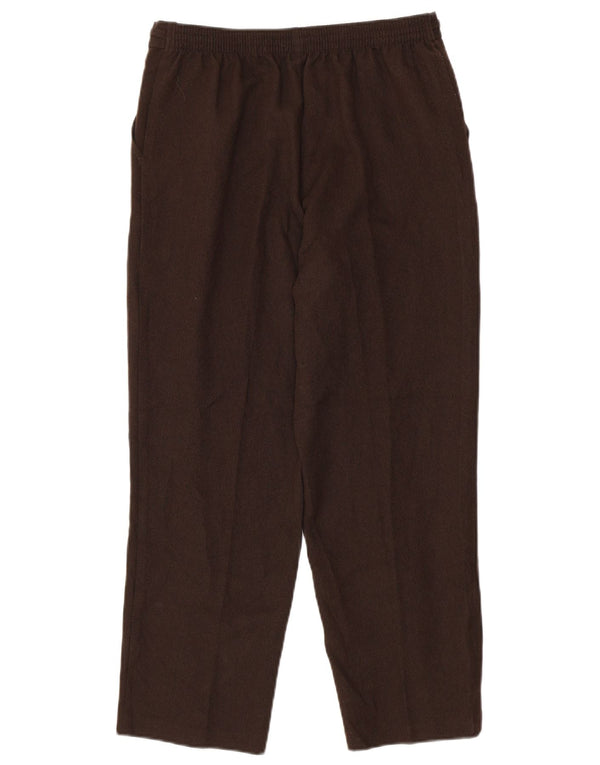 Pantaloni casual affusolati da donna Marks & Spencer UK 12 Medium W30 L26 Marrone