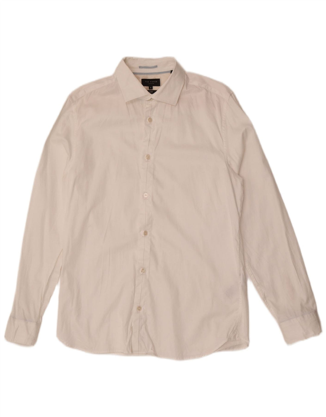 Ted Baker Camicia da uomo slim fit taglia 4 grande in cotone bianco