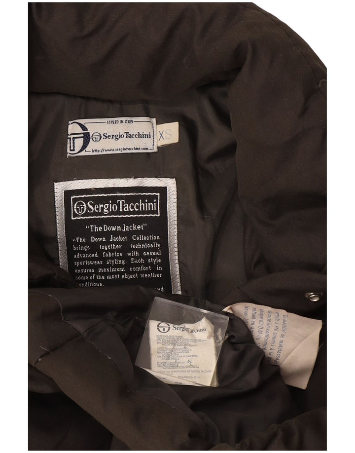 Cappotto imbottito lungo da donna Sergio Tacchini UK 6 XS poliestere verde