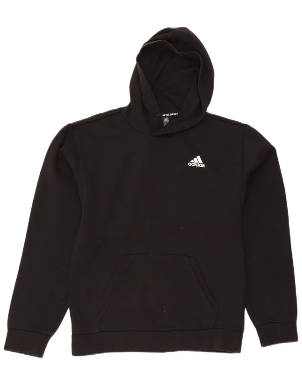 Adidas Mens Hoodie Jumper XS Black Cotton