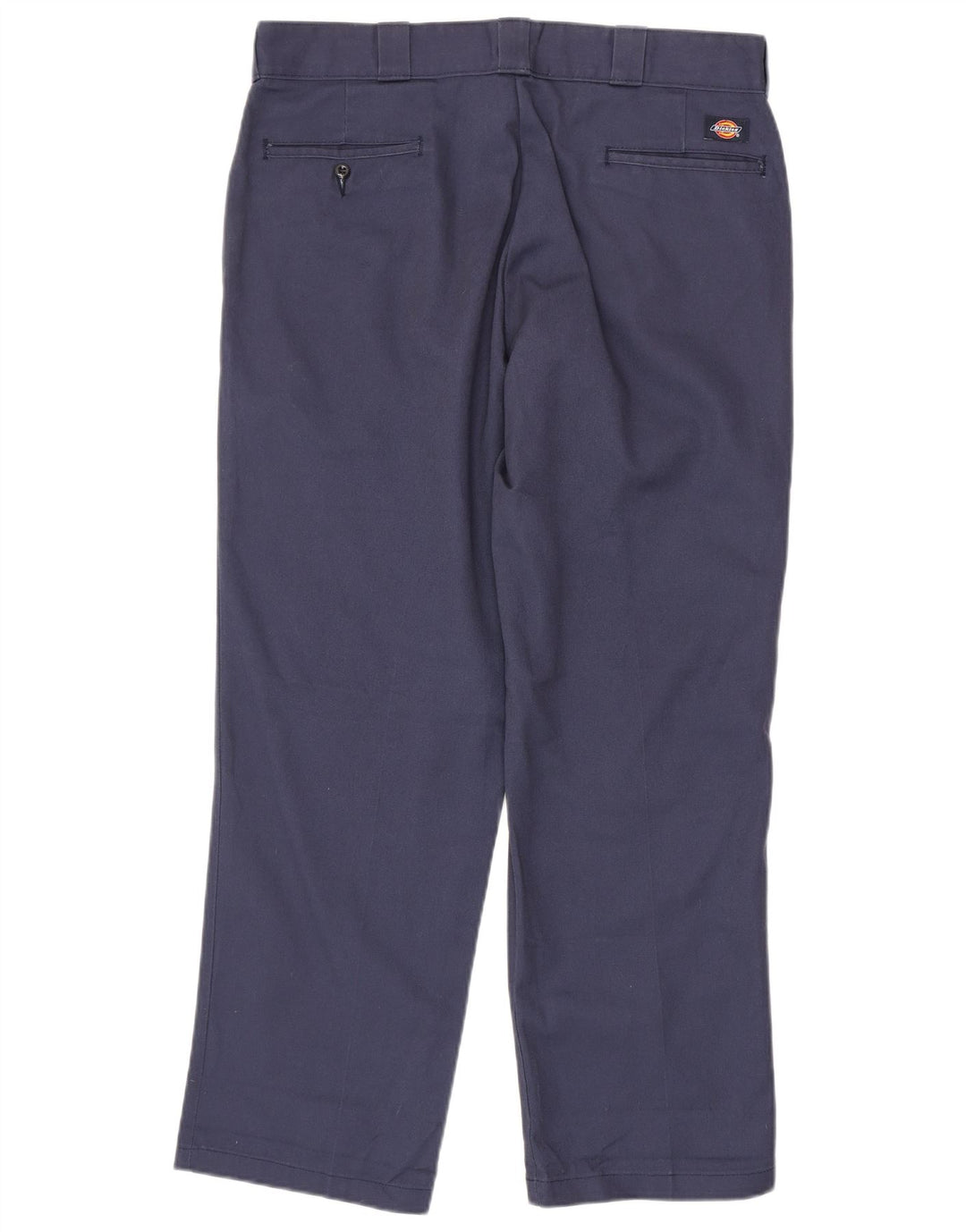 Pantaloni chino dritti da uomo Dickies W38 L30 poliestere blu navy