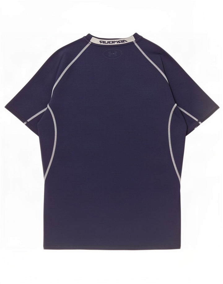 Maglietta grafica a compressione da uomo Under Armour XL XL Blu Navy