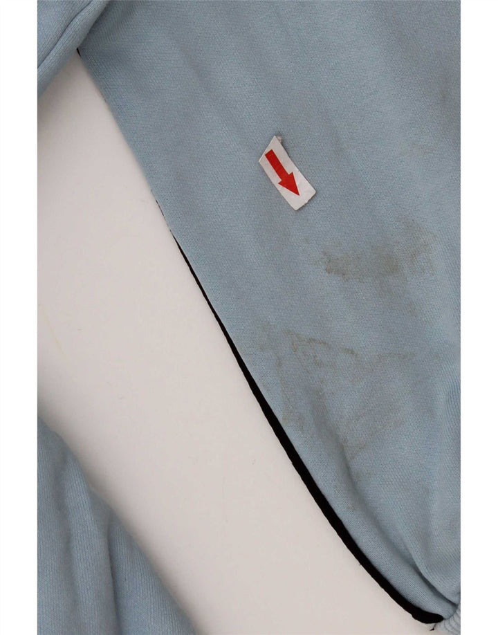 Felpa grafica da uomo Kappa, maglione grande, cotone color block blu
