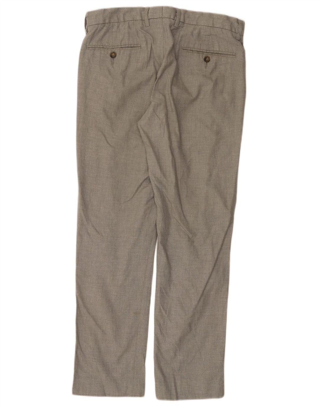 J. CREW Pantaloni chino dritti da uomo BOWERY W31 L30 cotone grigio