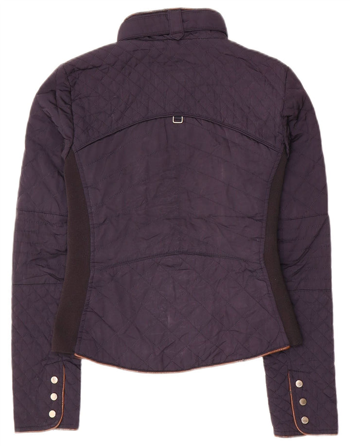 Giacca trapuntata da donna Zara UK 6 XS blu navy