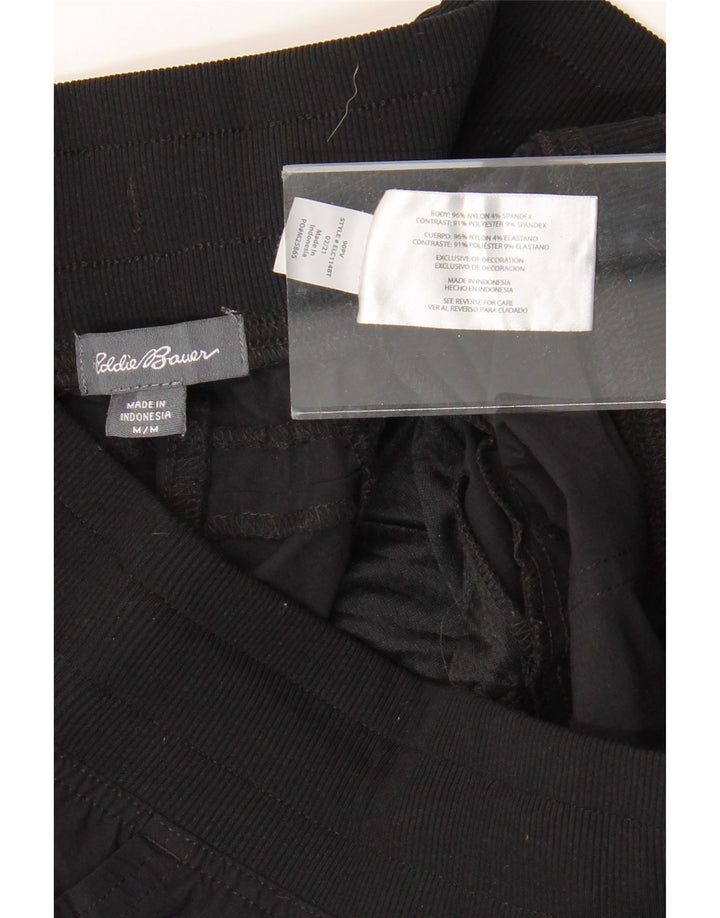 Pantaloni capri cargo dritti da donna EDDIE BAUER medi W30 L22 neri